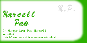 marcell pap business card